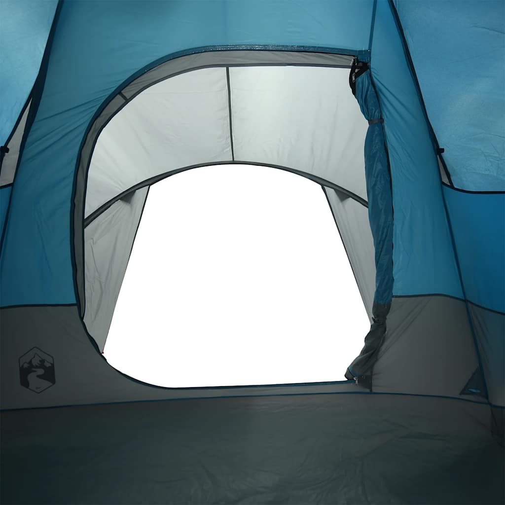 Kuppeltelt For Camping 6 Personer Blå Vanntett