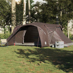 Kuppeltelt For Camping 6 Personer Brun Vanntett