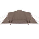 Kuppeltelt For Camping 6 Personer Brun Vanntett