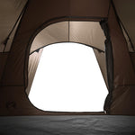 Kuppeltelt For Camping 6 Personer Brun Vanntett