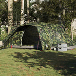 Kuppeltelt For Camping 6 Personer Kamuflasje Vanntett