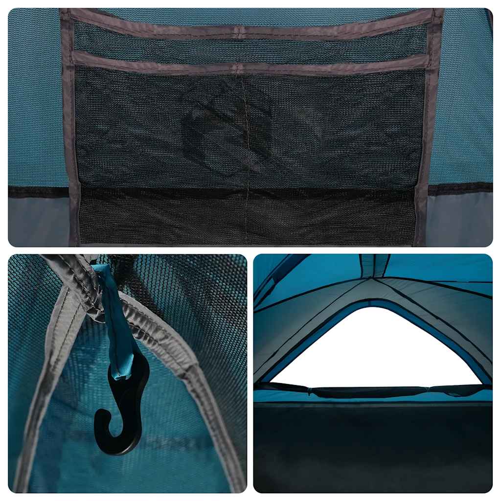 Campingtelt 1 Person Blå Vanntett