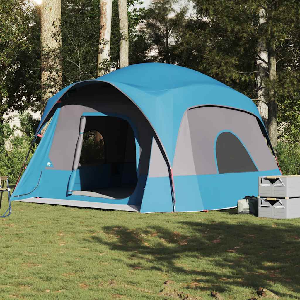 Campingtelt 6 Personer Blå Vanntett