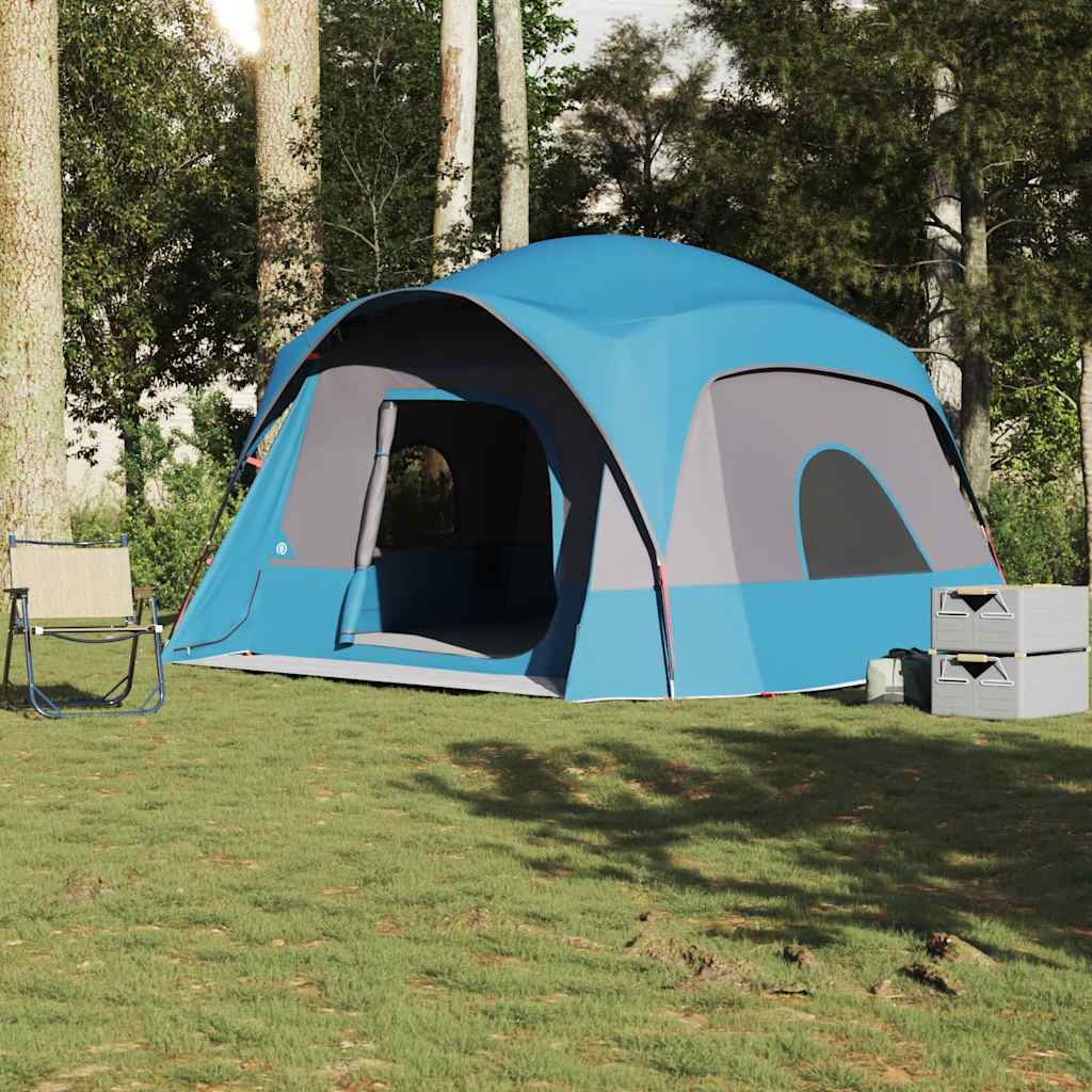 Campingtelt 6 Personer Blå Vanntett
