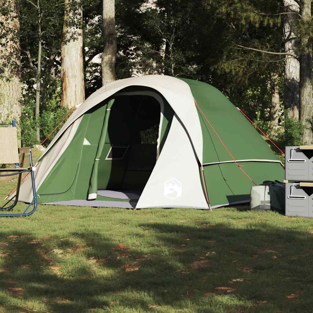 Campingtelt 4 Personer Grønn Vanntett