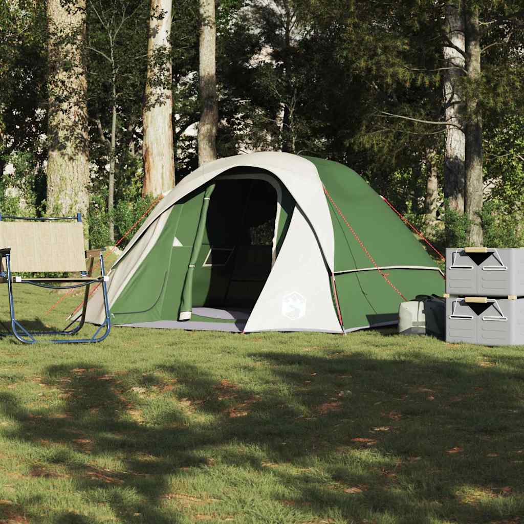 Campingtelt 4 Personer Grønn Vanntett
