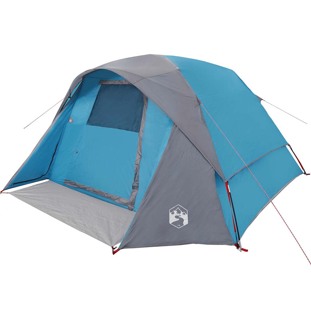 Campingtelt 4 Personer Blå Vanntett