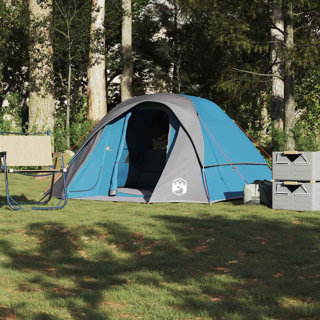 Campingtelt 6 Personer Blå Vanntett
