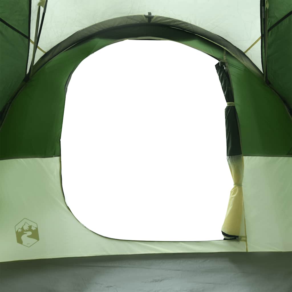 Familietelt For Camping 6 Personer Grønn Vanntett