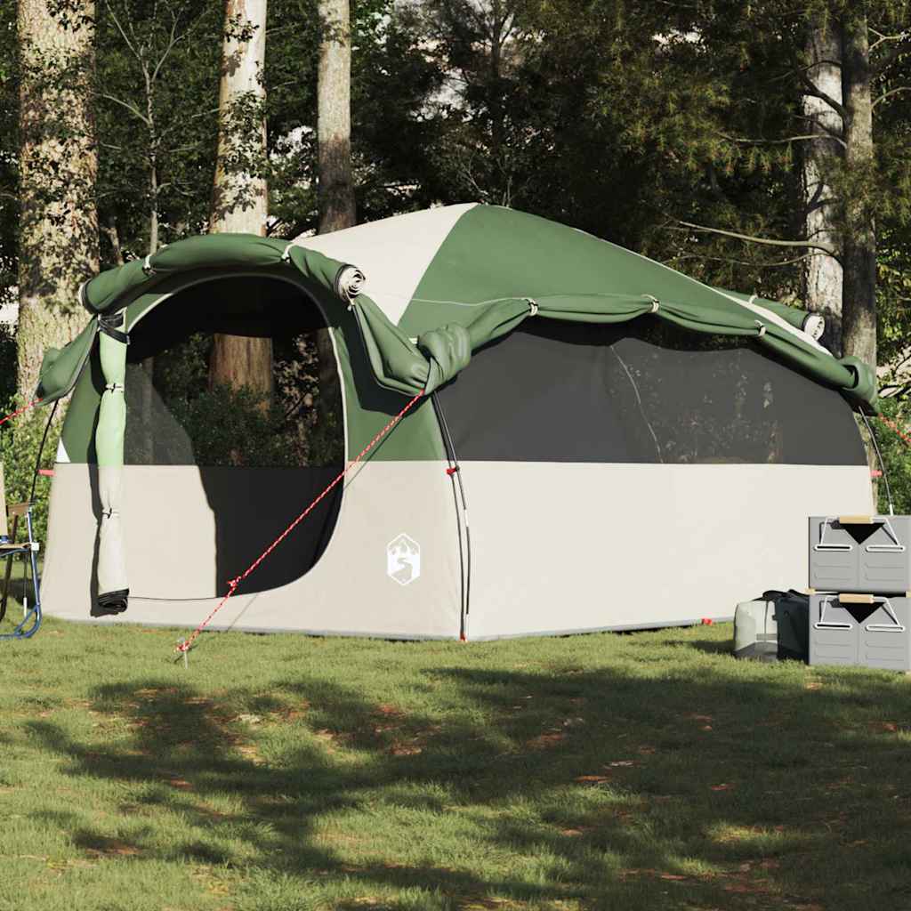 Familietelt For Camping 6 Personer Grønn Vanntett