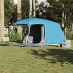 Campingtelt Med Verandakuppel 5 Personer Blå Vanntett