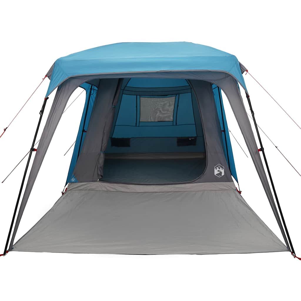 Campingtelt Med Verandakuppel 5 Personer Blå Vanntett