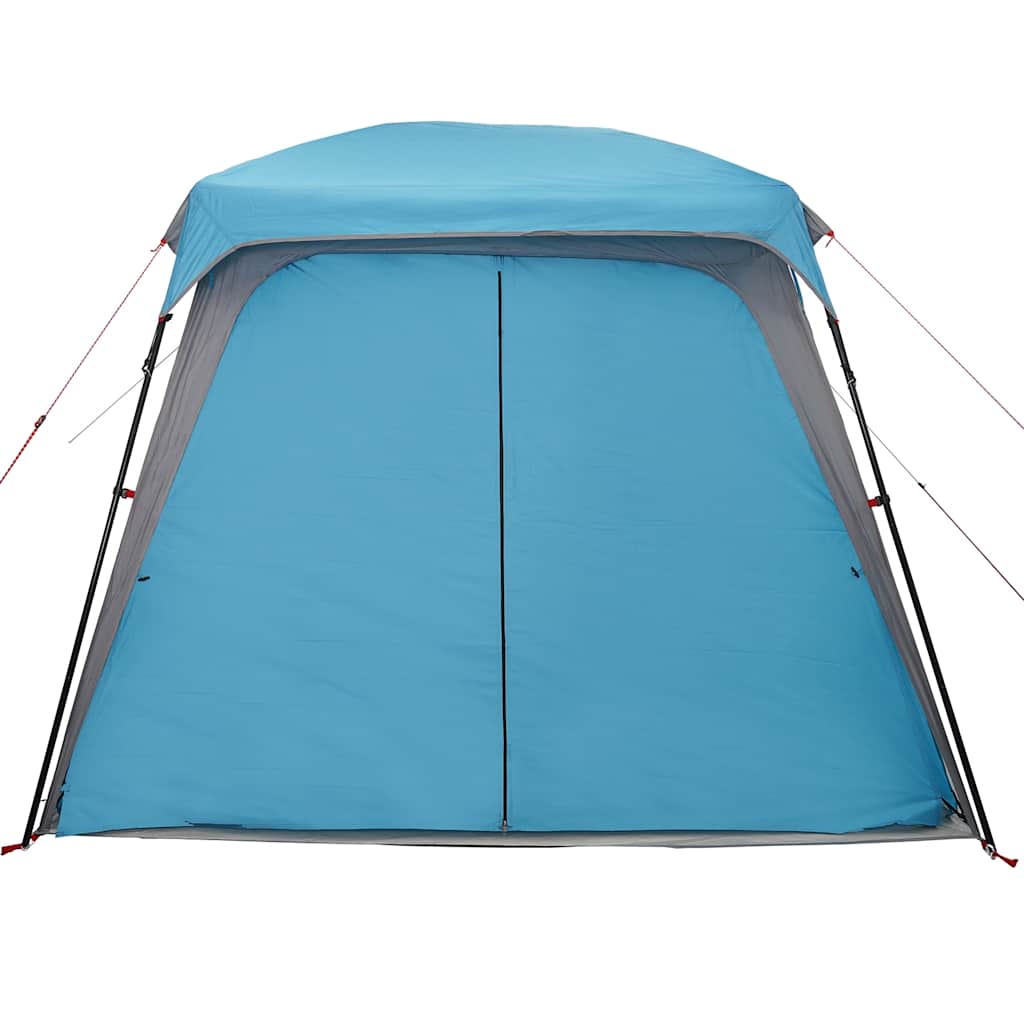 Campingtelt Med Verandakuppel 5 Personer Blå Vanntett