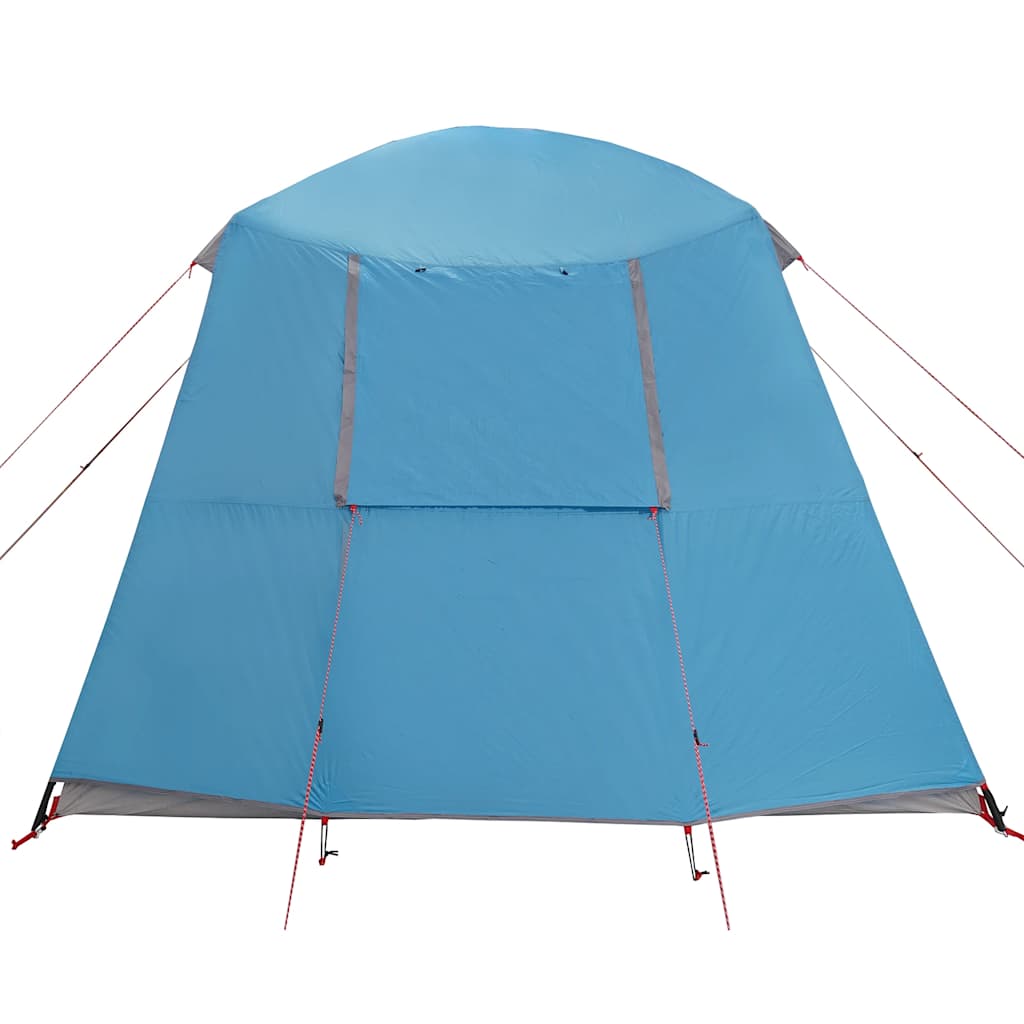 Campingtelt Med Verandakuppel 5 Personer Blå Vanntett