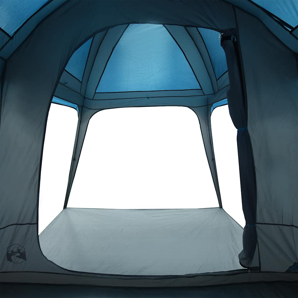 Campingtelt Med Verandakuppel 5 Personer Blå Vanntett
