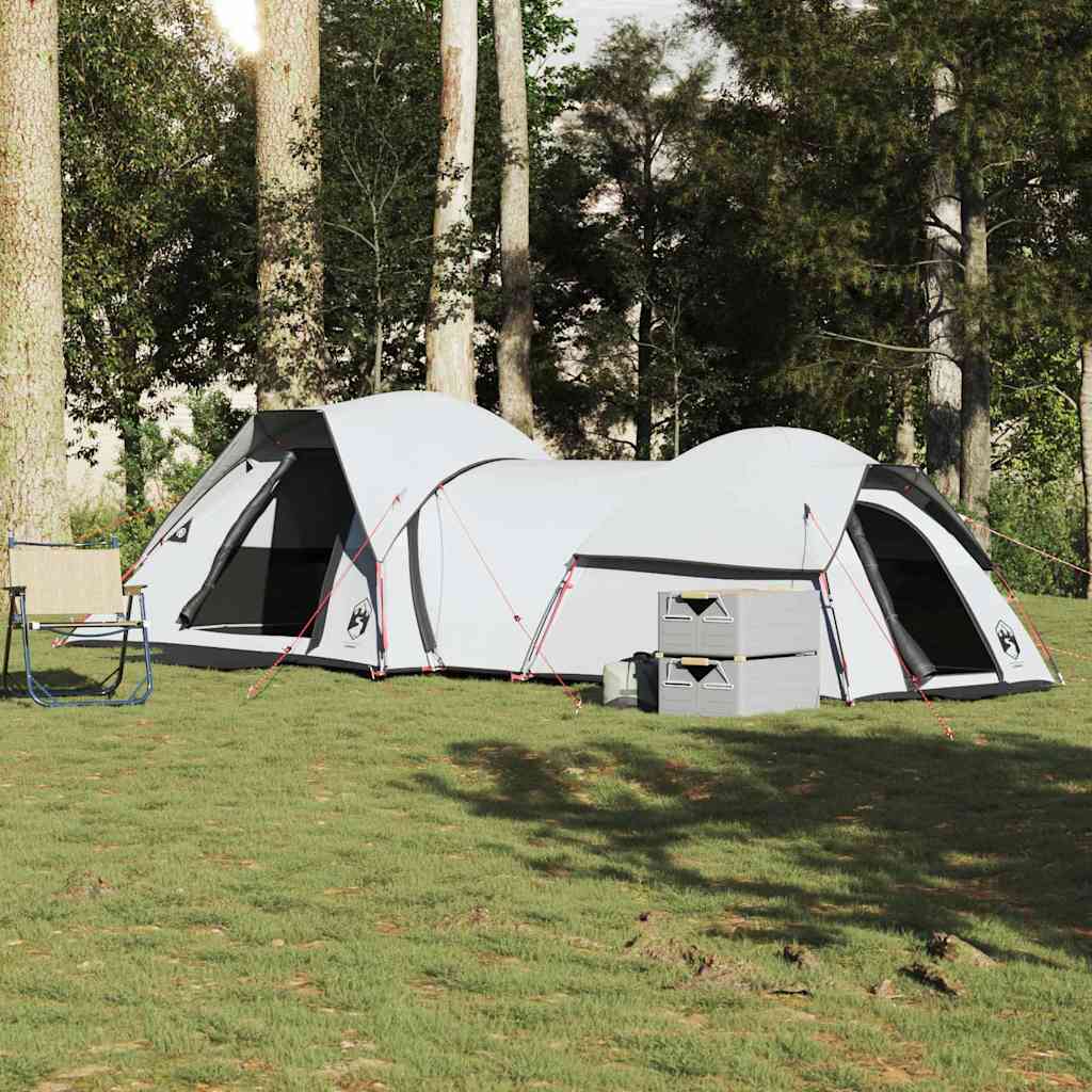 Campingtelt For 5 Personer Hvit Blendingsstoff Vanntett
