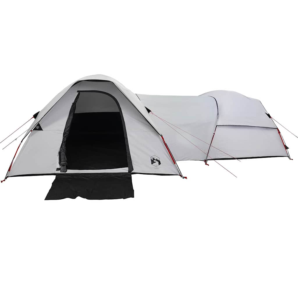 Campingtelt For 5 Personer Hvit Blendingsstoff Vanntett