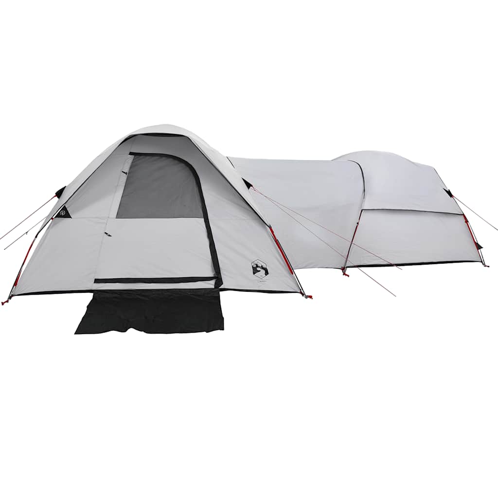 Campingtelt For 5 Personer Hvit Blendingsstoff Vanntett