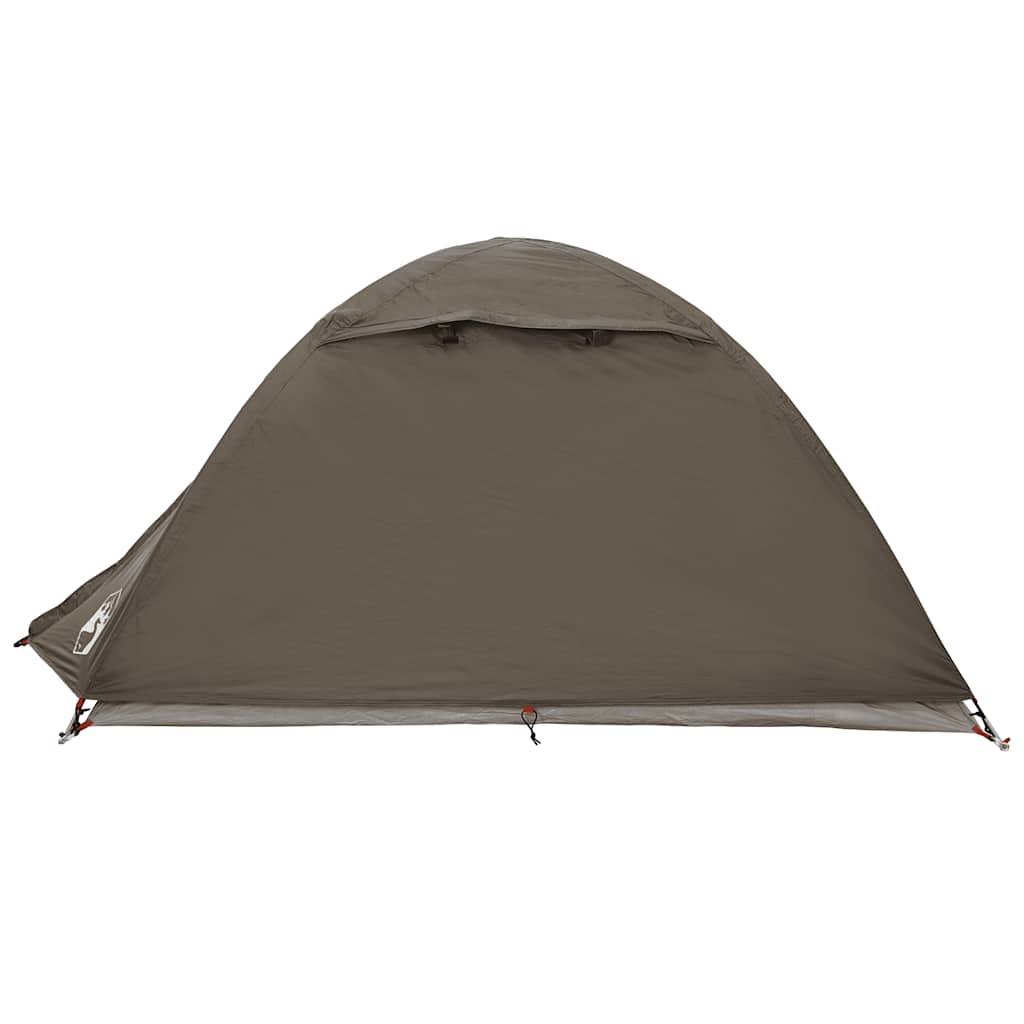 Kuppeltelt For Camping 2 Personer Brun Vanntett