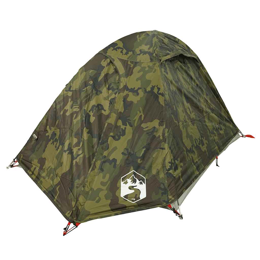 Kuppeltelt For Camping 2 Personer Kamuflasje Vanntett