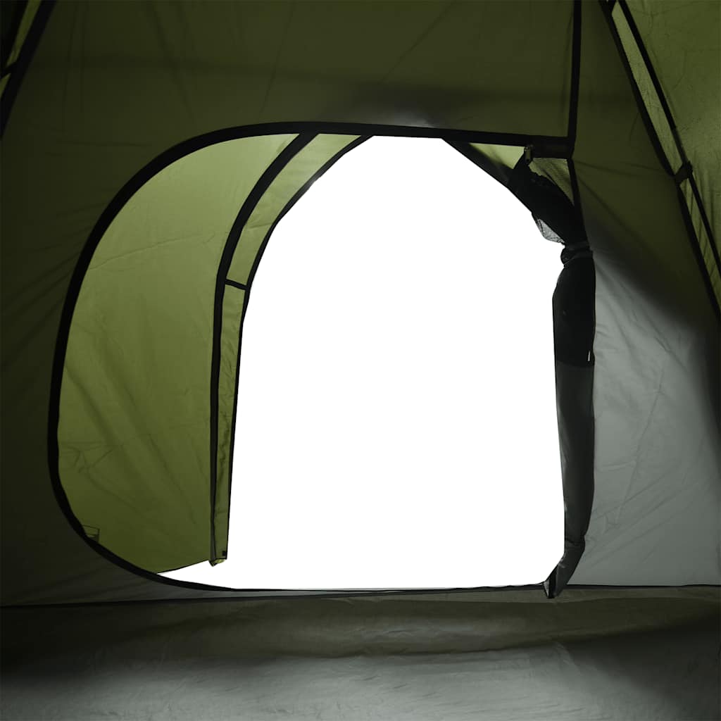 Kuppeltelt For Camping 3 Personer Olivengrønn Vanntett