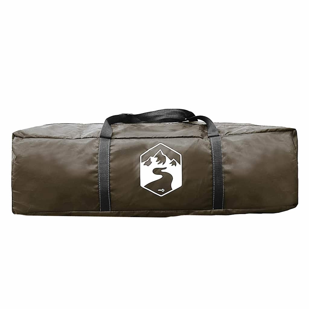 Kuppeltelt For Camping 3 Personer Brun Vanntett