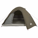 Kuppeltelt For Camping 3 Personer Brun Vanntett