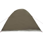 Kuppeltelt For Camping 3 Personer Brun Vanntett