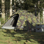 Kuppeltelt For Camping 3 Personer Kamuflasje Vanntett