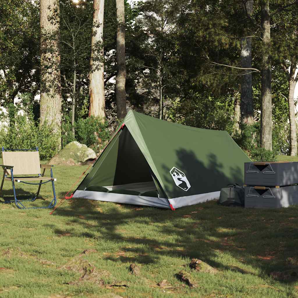 Campingtelt 2 Personer Olivengrønn Vanntett