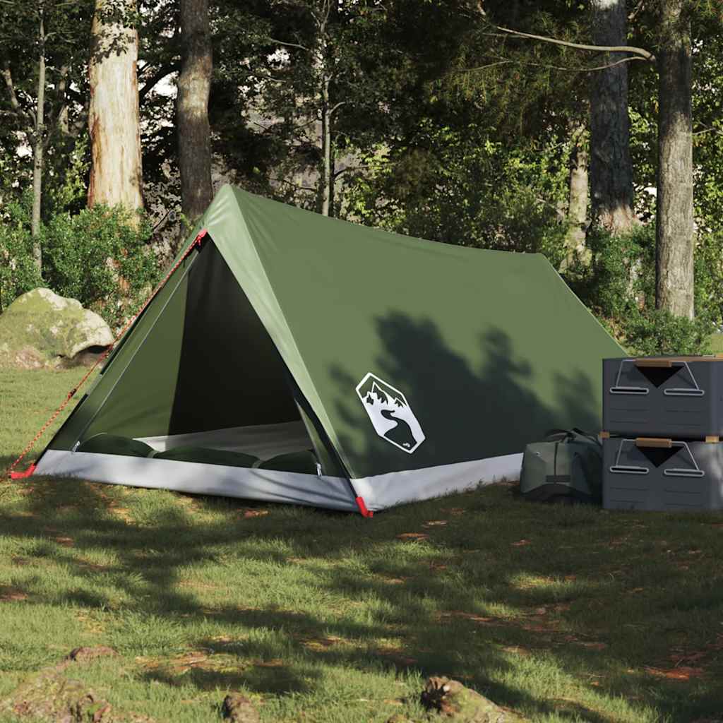 Campingtelt 2 Personer Olivengrønn Vanntett