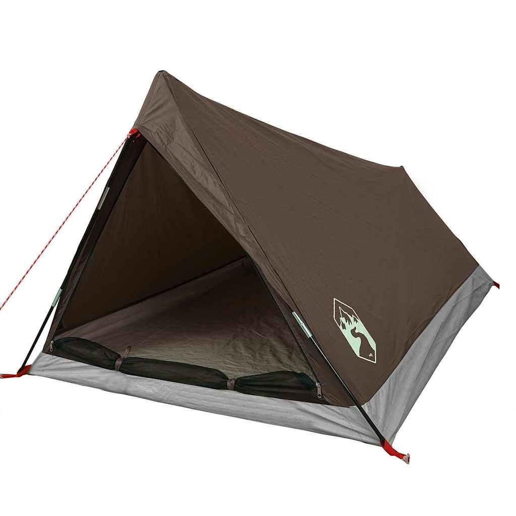 Campingtelt 2 Personer Brun Vanntett