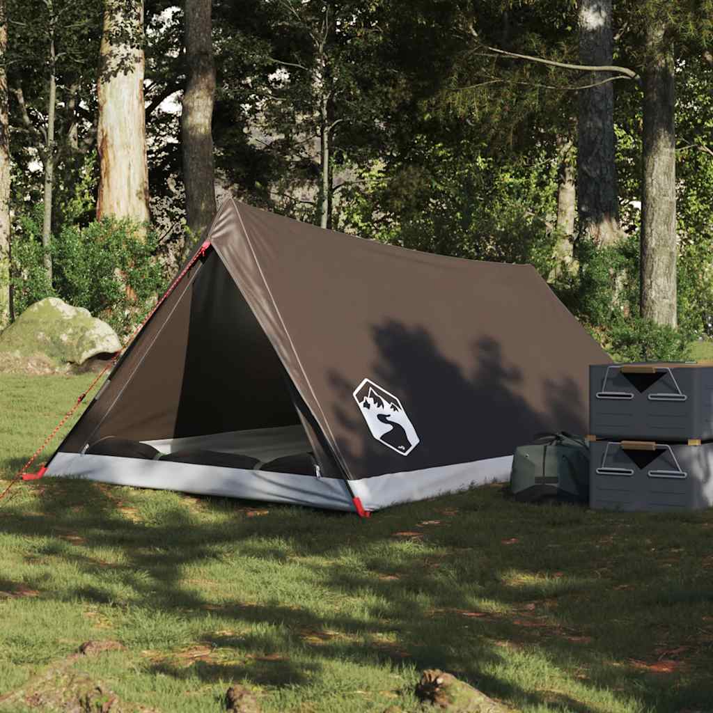 Campingtelt 2 Personer Brun Vanntett