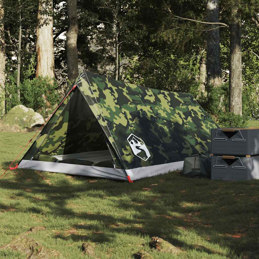Campingtelt 2 Personer Kamuflasje Vanntett