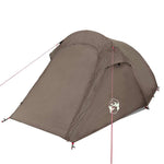 Tunneltelt For Camping 2 Personer Brun Vanntett