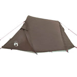 Tunneltelt For Camping 2 Personer Brun Vanntett
