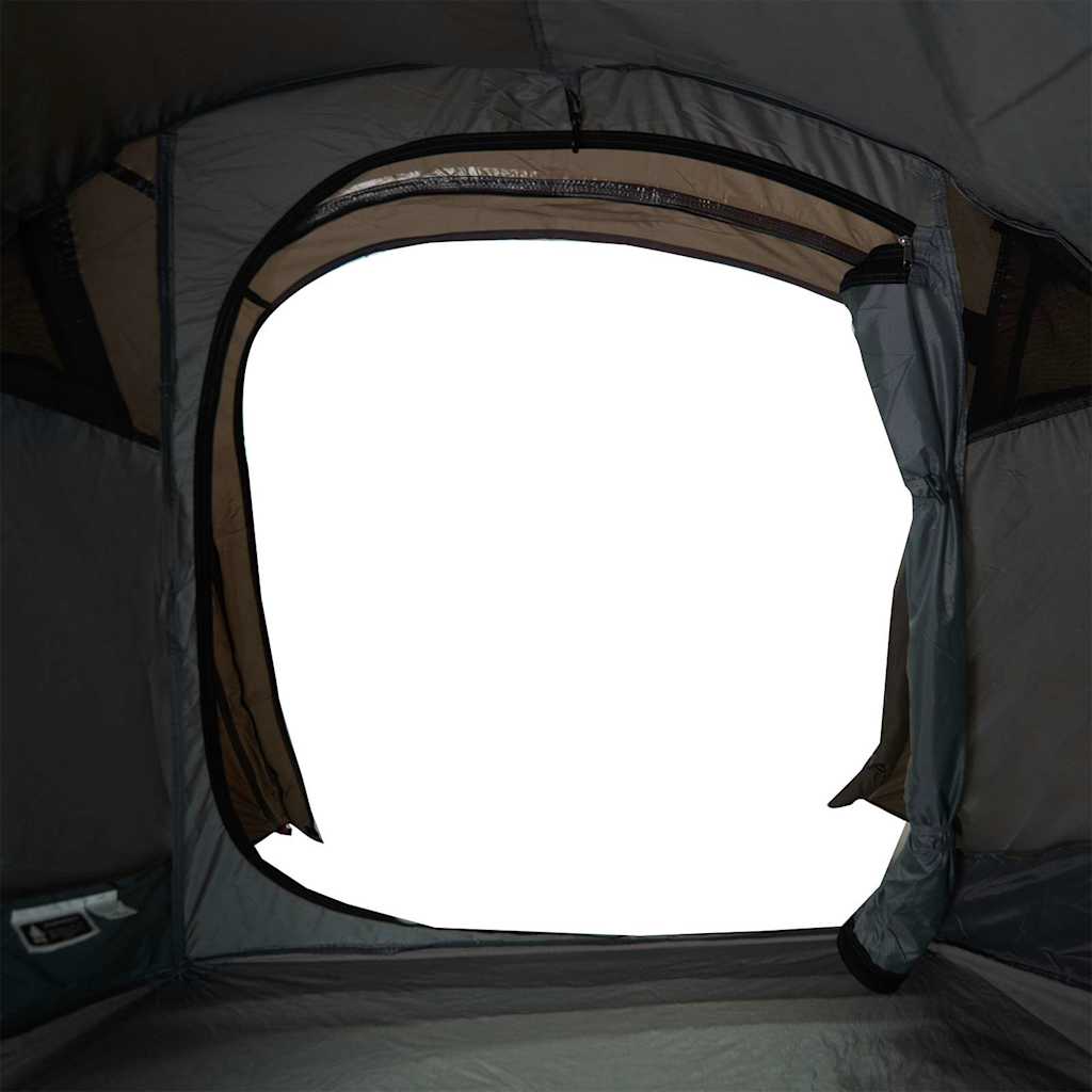 Tunneltelt For Camping 2 Personer Brun Vanntett