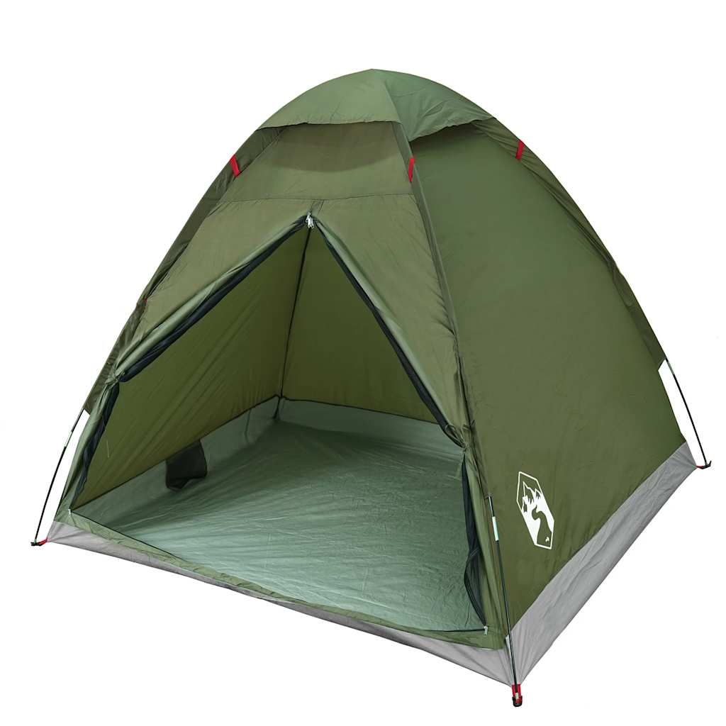 Kuppeltelt For Camping 2 Personer Olivengrønn Vanntett