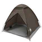 Kuppeltelt For Camping 2 Personer Brun Vanntett