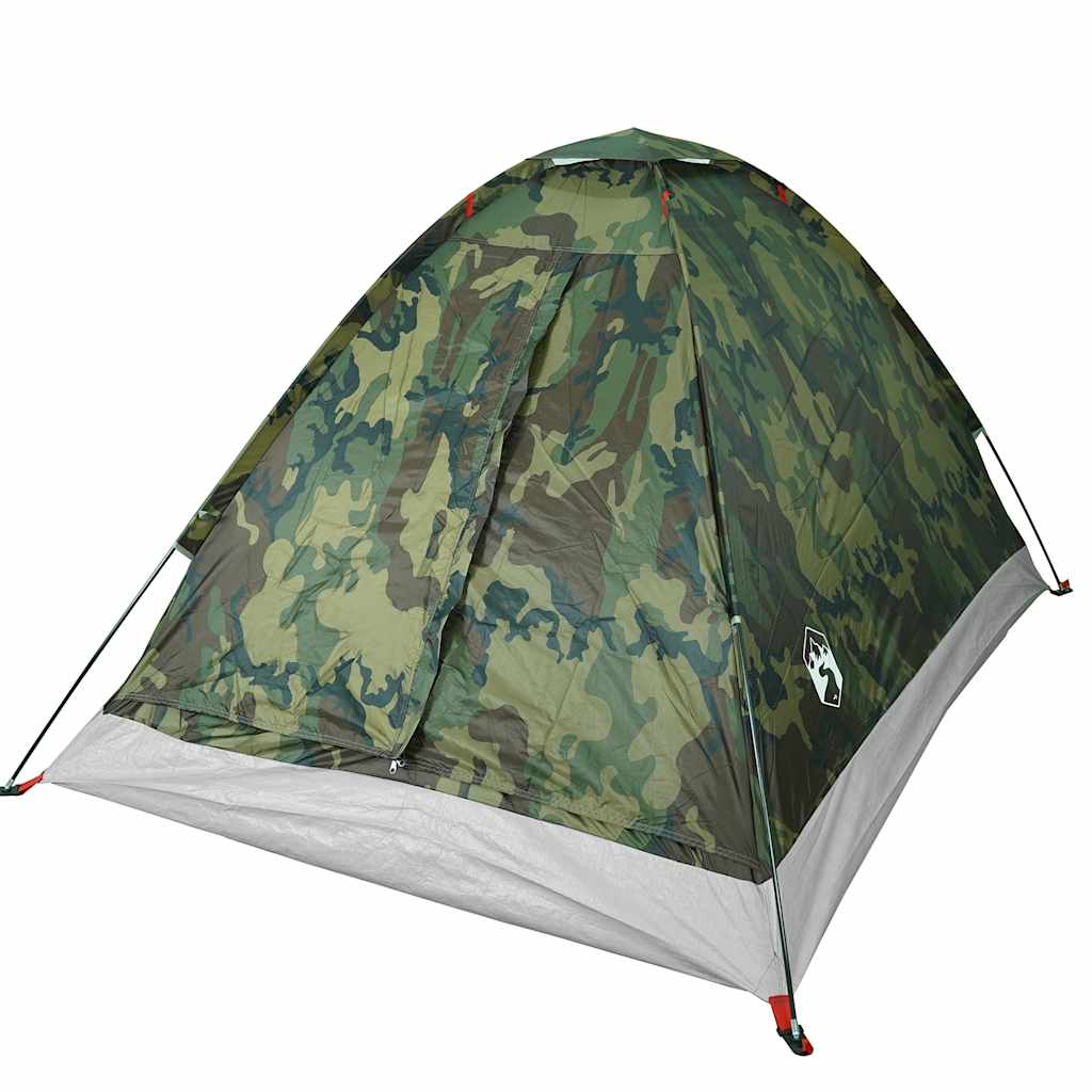 Kuppeltelt For Camping 2 Personer Kamuflasje Vanntett