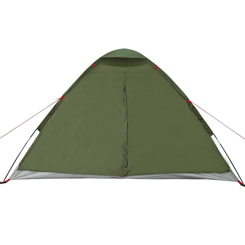 Kuppeltelt For Camping 4 Personer Olivengrønn Vanntett