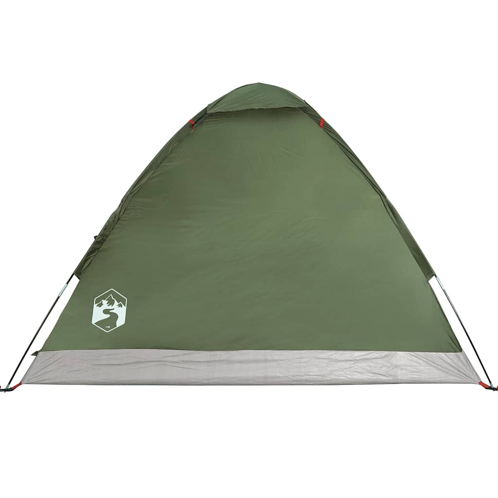 Kuppeltelt For Camping 4 Personer Olivengrønn Vanntett