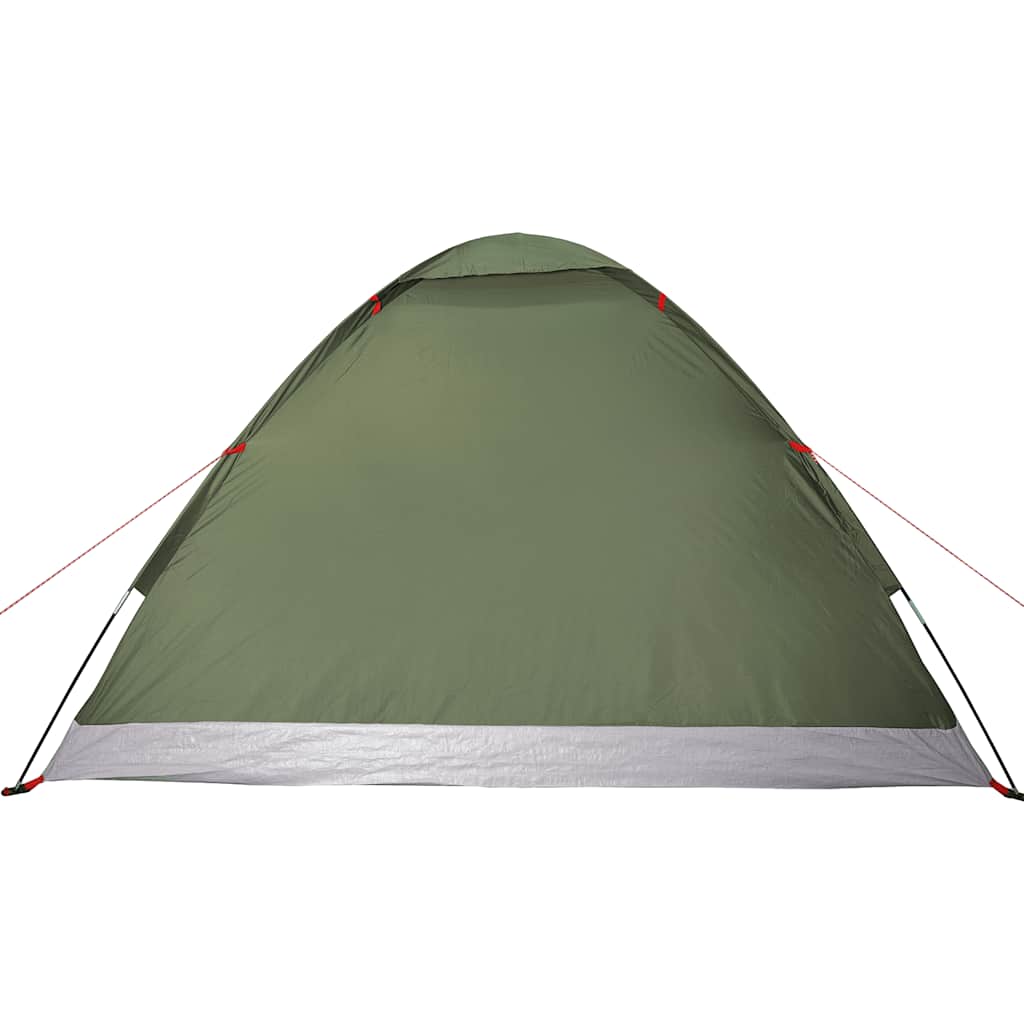 Kuppeltelt For Camping 4 Personer Olivengrønn Vanntett
