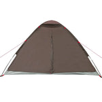Kuppeltelt For Camping 4 Personer Brun Vanntett