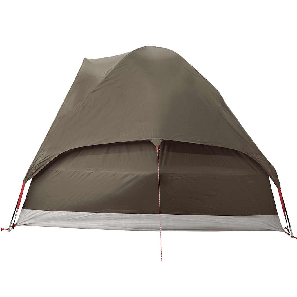 Kuppeltelt For Camping 2 Personer Brun Vanntett