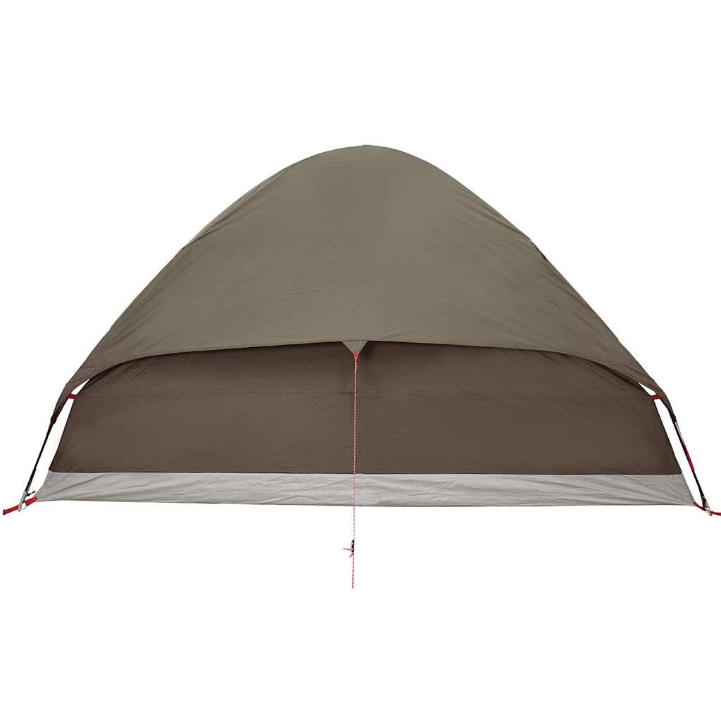 Kuppeltelt For Camping 2 Personer Brun Vanntett