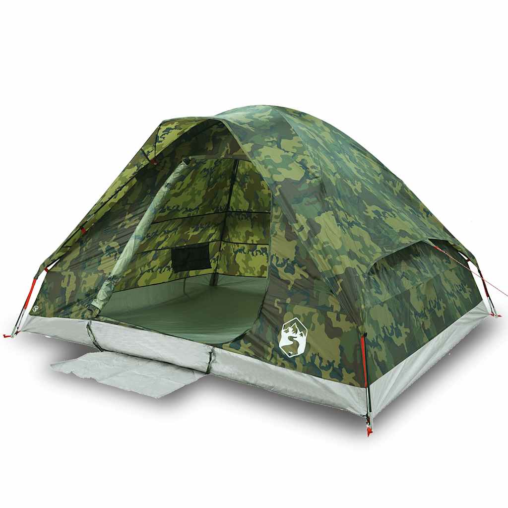 Kuppeltelt For Camping 2 Personer Kamuflasje Vanntett