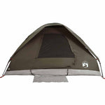 Kuppeltelt For Camping 4 Personer Brun Vanntett