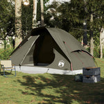 Kuppeltelt For Camping 6 Personer Brun Vanntett