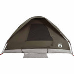 Kuppeltelt For Camping 6 Personer Brun Vanntett